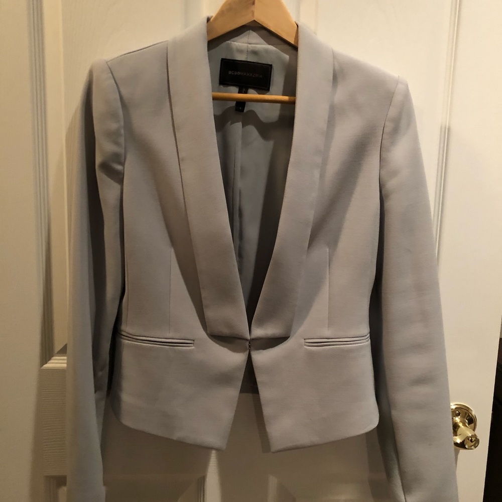 BCBG pale green jacket small